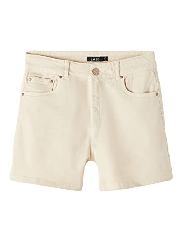 NAME IT Mädchen Nlfcolizza Twi Hw Mom Shorts Noos, Oatmeal, 158 von NAME IT