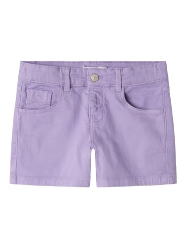 NAME IT Mädchen Nkfrose Reg Twi Shorts 8212-tp Noos, Sand Verbena, 104 von NAME IT