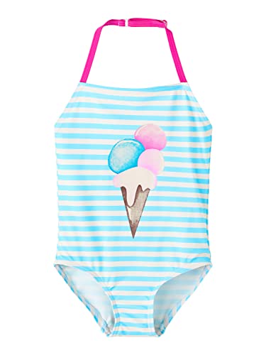 NAME IT Mädchen Nmfzecille Swimsuit Noos, Crystal Seas, 86-92 von NAME IT