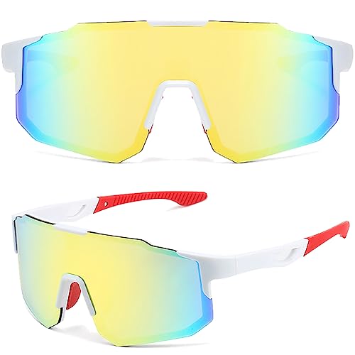 NAMIS Schnelle Brille Rave, Fahrrad Sonnenbrille Herren Damen UV400 Schutz Polarisierte Schnelle Sonnenbrille für Outdoorsport Radfahren Laufen Golf Wandern von NAMIS
