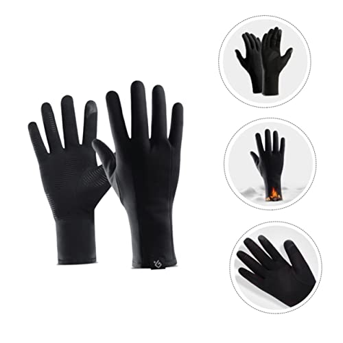 NAMOARLY 1 Paar rutschfeste Thermohandschuhe Für Winter Outdoor Aktivitäten Vollfinger Laufhandschuhe Mit Touchscreen Funktion Für Herren Und Damen Perfekt Für Training Und Sport von NAMOARLY