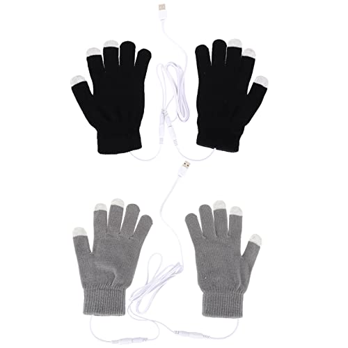 NAMOARLY 2 Paar USB Beheizte Handschuhe Für Damen Wärmende Handwärmer Wiederaufladbare Tragbare Handschuhe Präzise Handschuhe Heizhandschuhe Touchscreen Handschuhe Herrenhandschuhe von NAMOARLY