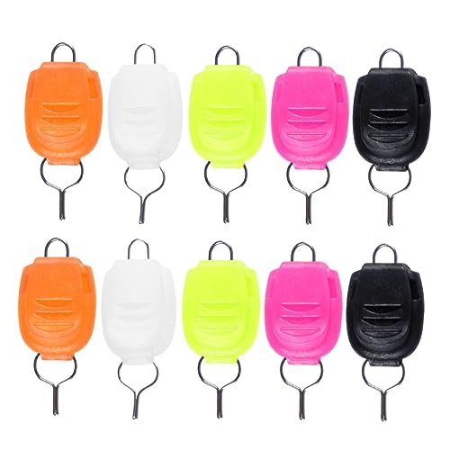 NAMOARLY 25St Angelstopper Fangleine Wächter schnell Angelschnurstopper Angelhalter für Baitcastrollen Stange Linie Spule Schnalle Angeln Angelzubehör Fangradstopper Angelschnur-Clip von NAMOARLY