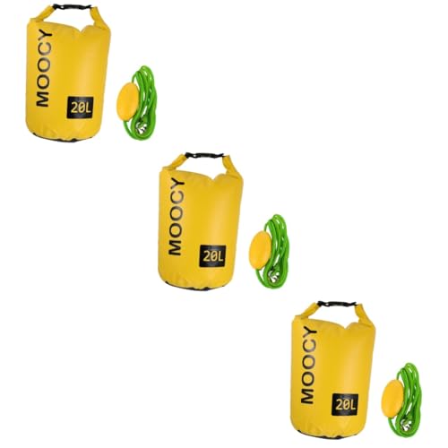 NAMOARLY 3 Sätze Treibsack Sandanker Trockene Tasche Sandanker Für Kajaks Nützlicher Sandsackanker Kleiner Sandsack- Trockensack- wasserdichte Trockentasche Boot Yellow PVC von NAMOARLY