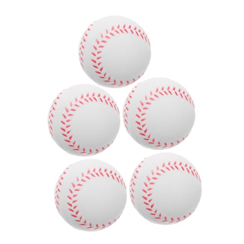 NAMOARLY 5st Kinder-Baseball Baseballtraining Für Kinder Baseball Ball Üben Sie Das Training Von Baseball Glatte Bälle Baseball Übungsball Schwammbälle Lustiges Baseballspielzeug Weiß Pu von NAMOARLY