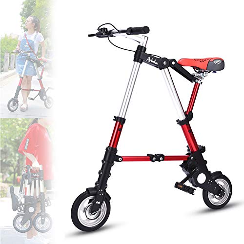 NANANA Fahrrad Faltrad Leicht 8zoll, Cityräder für Damen & Herren, Nabenschaltung Klappräder für Erwachsene, Faltbare City Commuter-Fahrräder, Leicht und Robust, 96x94 cm,Rot NANANA Fahrrad Faltrad Leicht 8zoll, Cityräder für Damen & Herren, Nabenschaltung Klappräder für Erwachsene, Faltbare City Commuter-Fahrräder, Leicht und Robust, 96x94 cm,Rot von NANANA