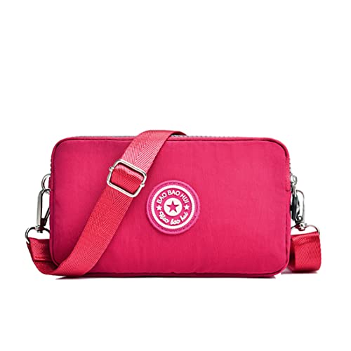 NAOYQ handtaschen Damen kleine umhängetasche Stoff Handytasche zum umhängen Damen Handy umhängetasche mädchen Schultertasche kleine Tasche wasserdicht für Frauen Crossbody Tasche Damen rot NAOYQ handtaschen Damen kleine umhängetasche Stoff Handytasche zum umhängen Damen Handy umhängetasche mädchen Schultertasche kleine Tasche wasserdicht für Frauen Crossbody Tasche Damen rot von NAOYQ