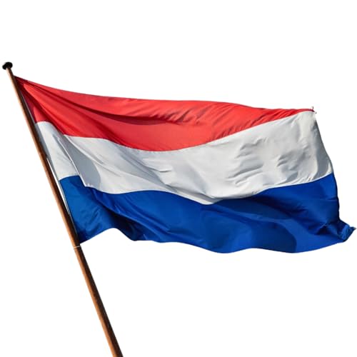 NARAMAKI Europei Fußball 2024 – Flagge Niederlande 90 x 150 cm mit Stangendurchzug – Euro2024 (Niederländische Flagge) von NARAMAKI