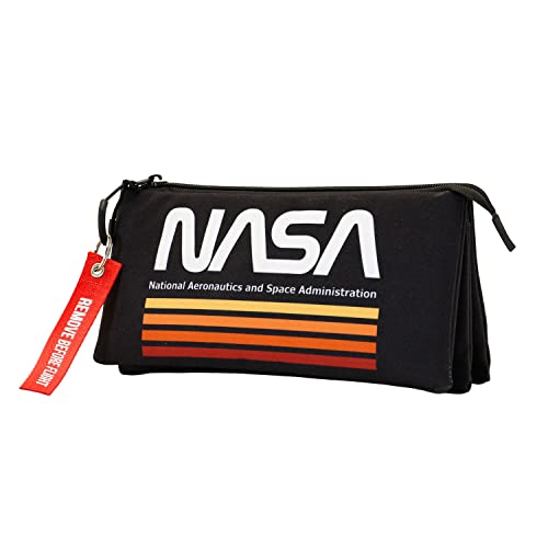 NASA Black-FAN Dreifach Federmäppchen, Schwarz NASA Black-FAN Dreifach Federmäppchen, Schwarz von KARACTERMANIA