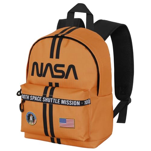 NASA Lines-Kleiner Fan HS Rucksack, Orange, 25 x 35 cm, Kapazität 12 L von KARACTERMANIA