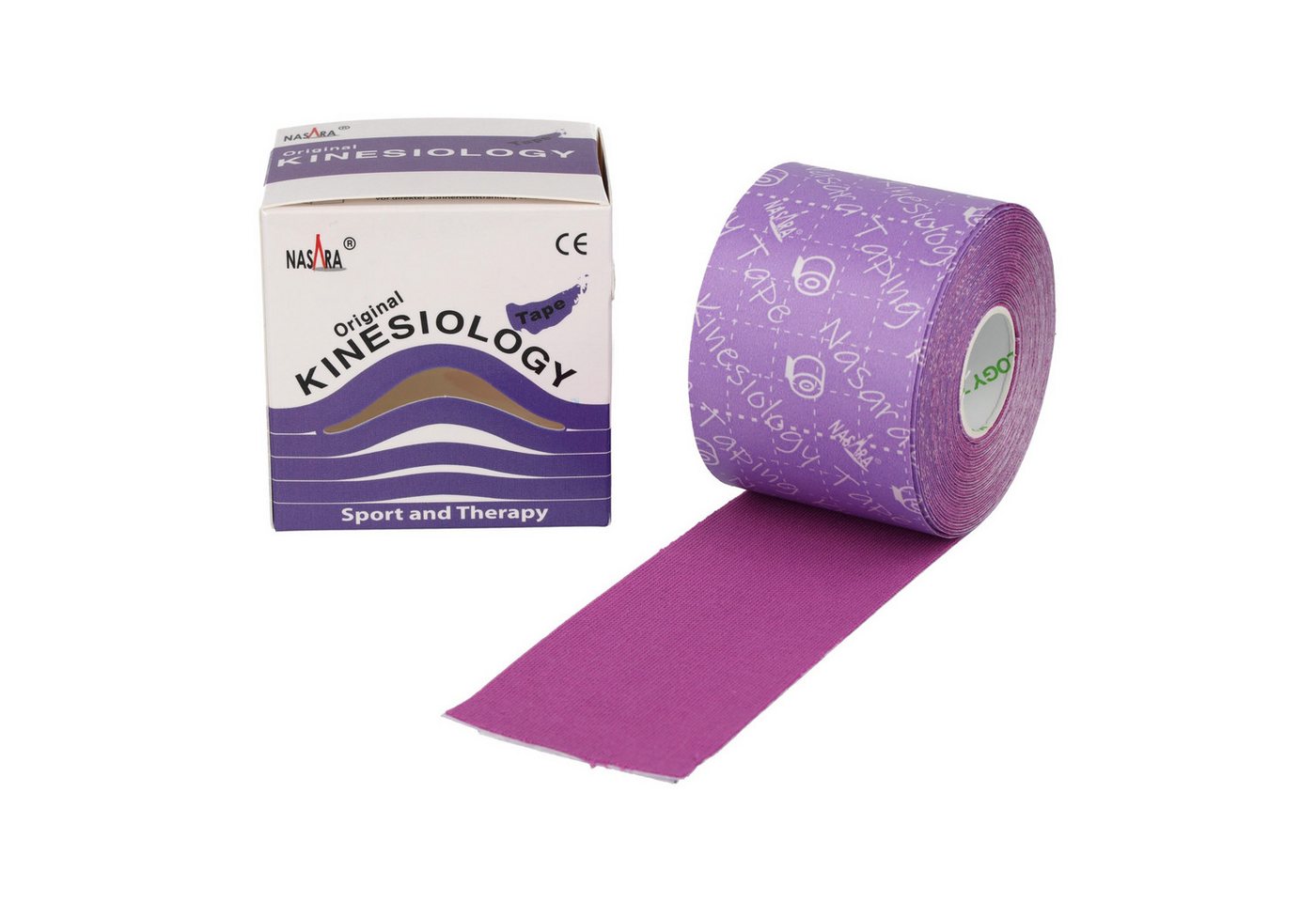 NASARA Kinesiologie-Tape 5cm x 5m 12 Farben von NASARA