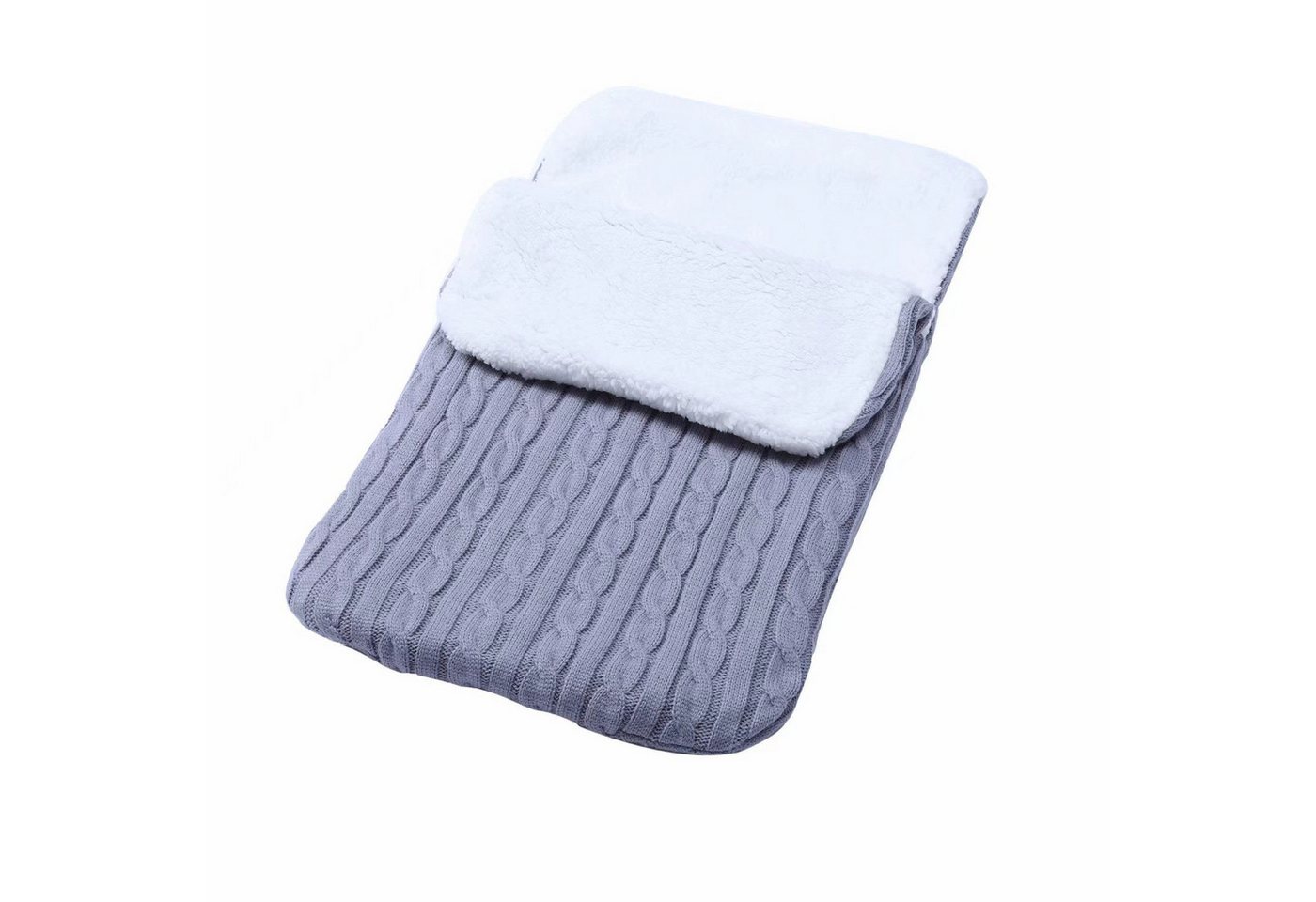 NATICY Babyschlafsack Baby Winter, dicke warme Kinderwagen Strickdecke, Kuscheldecke von NATICY