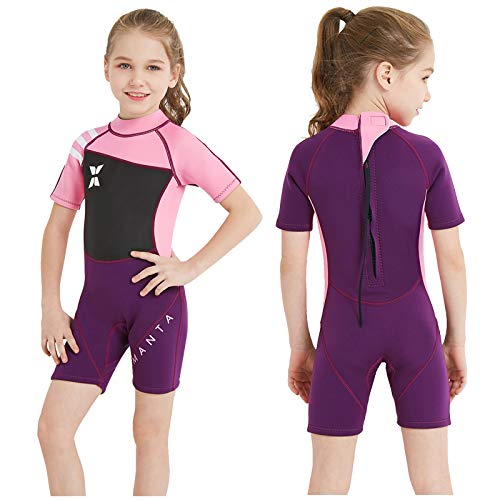 NATYFLY Neoprenanzug Kinder 2.5mm Neopren Thermal Badeanzug Jungen Mädchen Lange/Kurze Ärmel Tauchanzug Zurück Reißverschluss Einteilige Badebekleidung NATYFLY Neoprenanzug Kinder 2.5mm Neopren Thermal Badeanzug Jungen Mädchen Lange/Kurze Ärmel Tauchanzug Zurück Reißverschluss Einteilige Badebekleidung von NATYFLY