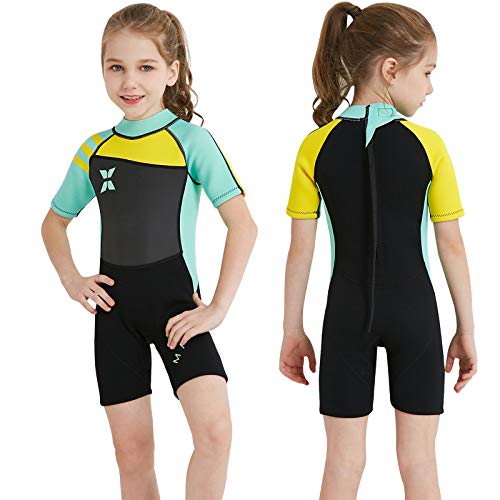 NATYFLY Neoprenanzug Kinder 2.5mm Neopren Thermal Badeanzug Jungen Mädchen Lange/Kurze Ärmel Tauchanzug Zurück Reißverschluss Einteilige Badebekleidung NATYFLY Neoprenanzug Kinder 2.5mm Neopren Thermal Badeanzug Jungen Mädchen Lange/Kurze Ärmel Tauchanzug Zurück Reißverschluss Einteilige Badebekleidung von NATYFLY