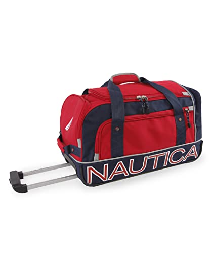NAUTICA Submariner Reisetasche mit Rollen, 55,9 cm, Rot/Marineblau, Rot/Marineblau, Submariner Reisetasche mit Rollen, 55,9 cm NAUTICA Submariner Reisetasche mit Rollen, 55,9 cm, Rot/Marineblau, Rot/Marineblau, Submariner Reisetasche mit Rollen, 55,9 cm von NAUTICA