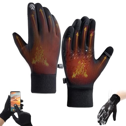 Thermoslim Handschuhe Nature Vibes,Handschuhe, Naturvibes Thermo Slim Handschuhen,Frostfit - Thermo Handschuhe, Thermo Handschuhe Herren Frostfit,Warme Wasserdichte Handschuhe Mit Touchscreen Funktion von NAUXIU