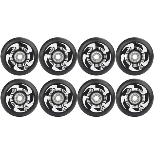 NBTRXWAFR Inlineskate-Rollen Rollschuh-Bremsrad Mit ABEC-9-Kugellagern, 72 Mm, 76 Mm, 80 Mm, 90 A, Hockey 8 Stück,Schwarz,76mm NBTRXWAFR Inlineskate-Rollen Rollschuh-Bremsrad Mit ABEC-9-Kugellagern, 72 Mm, 76 Mm, 80 Mm, 90 A, Hockey 8 Stück,Schwarz,76mm von NBTRXWAFR