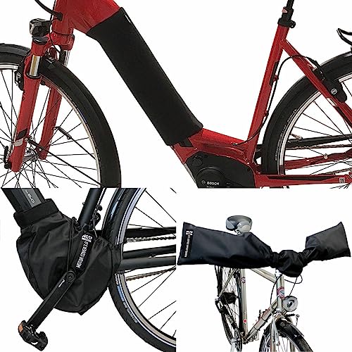 NC-17 Universal Ebike Schutzhüllen-Set III│Akku-Schutz für Unterrohr + Motor-Schutz + Lenker-Schutz│Nylon + Neopren│Transportschutz für E-Bike NC-17 Universal Ebike Schutzhüllen-Set III│Akku-Schutz für Unterrohr + Motor-Schutz + Lenker-Schutz│Nylon + Neopren│Transportschutz für E-Bike von NC-17