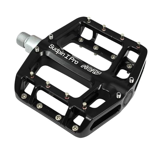 NC-17 Sudpin I Pro Aluminium Plattform Pedale / Fahrrad Pedale MTB / Mountainbike Pedal / BMX Pedal / Kugellager + Cr-Mo Achse / inklusiv Ersatzpins, Schwarz NC-17 Sudpin I Pro Aluminium Plattform Pedale / Fahrrad Pedale MTB / Mountainbike Pedal / BMX Pedal / Kugellager + Cr-Mo Achse / inklusiv Ersatzpins, Schwarz von NC-17