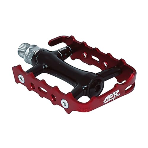 NC-17 Trekking Pro Pedale Pro Aluminium Trekking Pedale / Fahrrad Pedale MTB / Mountainbike Pedal / mit Reflektoren / Kugellager + Cr-Mo Achse / Gewicht 251g pro Paar, schwarz-rot NC-17 Trekking Pro Pedale Pro Aluminium Trekking Pedale / Fahrrad Pedale MTB / Mountainbike Pedal / mit Reflektoren / Kugellager + Cr-Mo Achse / Gewicht 251g pro Paar, schwarz-rot von NC-17