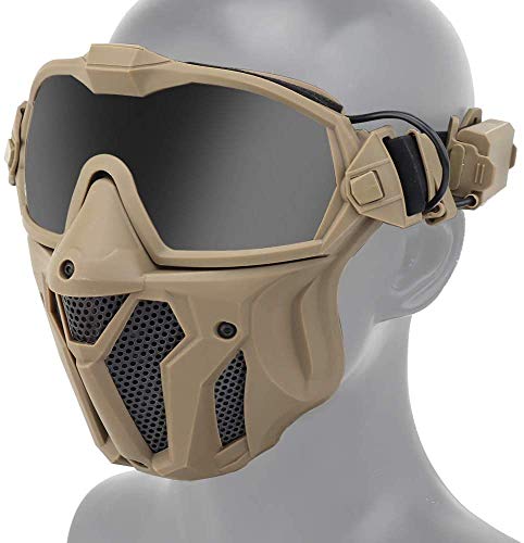 NC Taktischer Airsoft Paintball mit integriertem Anti-Fog-Lüftersystem, Abnehmbarer Maske, atmungsaktivem Vollschutz, CS-Kampfspiel NC Taktischer Airsoft Paintball mit integriertem Anti-Fog-Lüftersystem, Abnehmbarer Maske, atmungsaktivem Vollschutz, CS-Kampfspiel von NC
