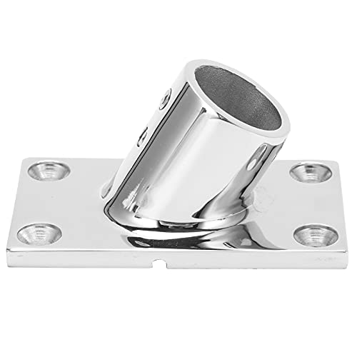 NDNCZDHC Hochleistungs-Handlauf für Boote, 60 Grad rechteckige Basis, Marine-Edelstahl-Handlauf, Deck-Hardware (25mm) von NDNCZDHC