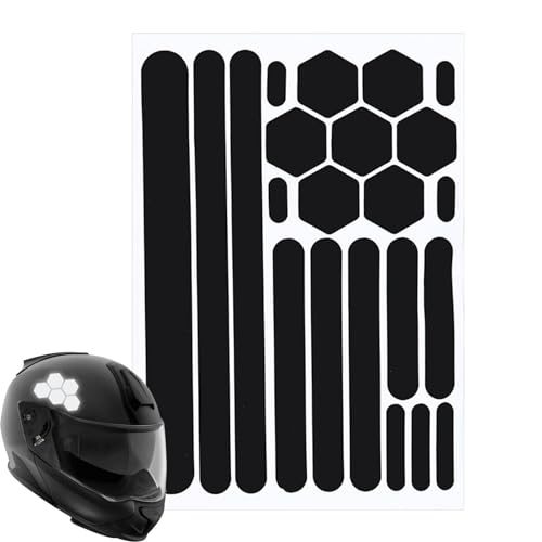 NEECS Motorradaufkleber, unsichtbare Helmaufkleber – waschbare Reflektoren, einfach anzubringen Motorrad Aufkleber - Motorrad Sticker, Bike Dekor, Fahrzeufür Fahrräder, Autos, Kinderwagen, Motorräder von NEECS