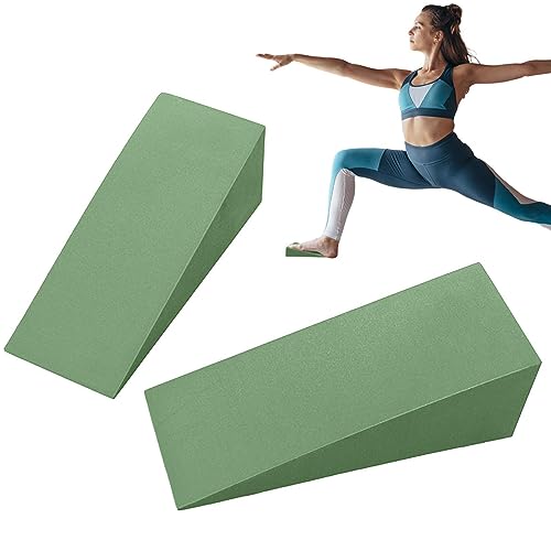 Yoga-Keilblock – Professioneller Schaumstoffkeil für Übungen, Waden, Knöchel und Fußdehnung, schräge Schaumstoffplatte zur Verbesserung der Unterschenkelkraft von NEECS