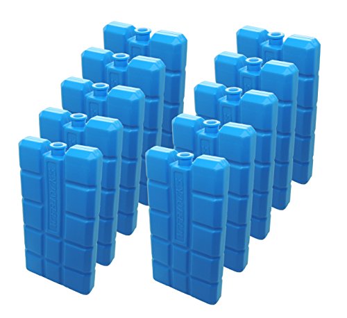 10 NEMT Kühlakkus Kühlelemente für Kühltasche oder Kühlbox je 200ml 12 h Kühlpack von NEMT
