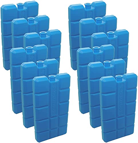 NEMT 4 Stück Kühlakkus Kühlelemente je 200ml für Kühltasche oder Kühlbox bis 12 h Kühlpack Kühlakku von NEMT