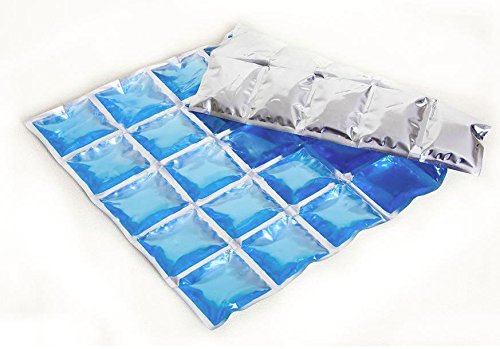 NEMT 2 x Kühlmatte - Großes Gel-Kühlkissen mit 30 Kühlzellen - Flexibles Eispack NEMT 2 x Kühlmatte - Großes Gel-Kühlkissen mit 30 Kühlzellen - Flexibles Eispack von NEMT