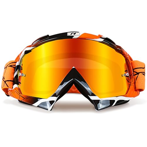NENKI Motocross Brille Motorradbrille, ATV Dirt Bike Off Road Crossbrille mit Anti-Fog/UV Schutz, MX-Fahrbrille für Damen Herren - Skibrille, Radfahren Wandern NENKI Motocross Brille Motorradbrille, ATV Dirt Bike Off Road Crossbrille mit Anti-Fog/UV Schutz, MX-Fahrbrille für Damen Herren - Skibrille, Radfahren Wandern von NENKI