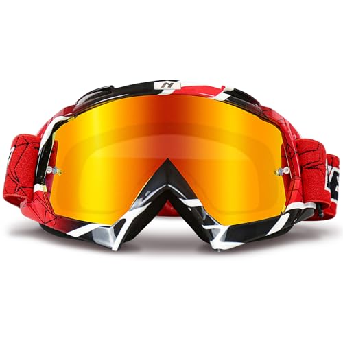 NENKI Motocross Brille, Motorradbrille, ATV Dirt Bike Off Road MX-Fahrbrille, Skibrille für Damen und Herren, Crossbrille mit Anti-Fog/UV Schutz NENKI Motocross Brille, Motorradbrille, ATV Dirt Bike Off Road MX-Fahrbrille, Skibrille für Damen und Herren, Crossbrille mit Anti-Fog/UV Schutz von NENKI