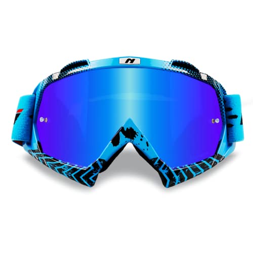 NENKI Motocross Brille, Motorradbrille, ATV Dirt Bike Off Road MX-Fahrbrille, Skibrille für Damen und Herren, Crossbrille mit Anti-Fog/UV Schutz NENKI Motocross Brille, Motorradbrille, ATV Dirt Bike Off Road MX-Fahrbrille, Skibrille für Damen und Herren, Crossbrille mit Anti-Fog/UV Schutz von NENKI