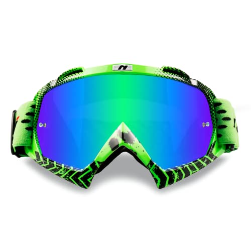 NENKI Motocross Brille, Motorradbrille, ATV Dirt Bike Off Road MX-Fahrbrille, Skibrille für Damen und Herren, Crossbrille mit Anti-Fog/UV Schutz NENKI Motocross Brille, Motorradbrille, ATV Dirt Bike Off Road MX-Fahrbrille, Skibrille für Damen und Herren, Crossbrille mit Anti-Fog/UV Schutz von NENKI