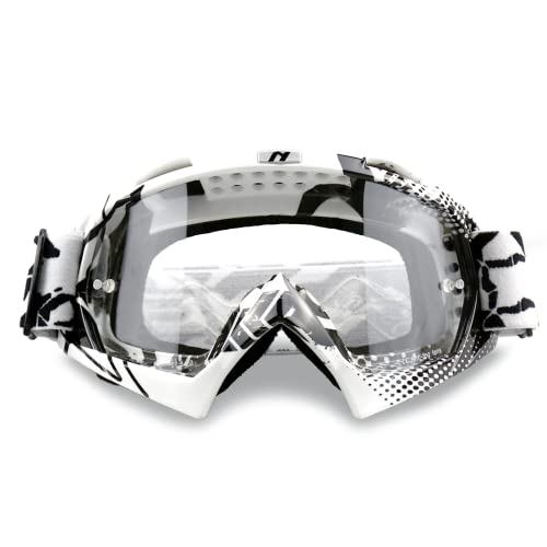 NENKI Motocross Brille Motorradbrille, ATV Dirt Bike Off Road Crossbrille mit Anti-Fog/UV Schutz, MX-Fahrbrille für Damen Herren - Skibrille, Radfahren Wandern NENKI Motocross Brille Motorradbrille, ATV Dirt Bike Off Road Crossbrille mit Anti-Fog/UV Schutz, MX-Fahrbrille für Damen Herren - Skibrille, Radfahren Wandern von NENKI