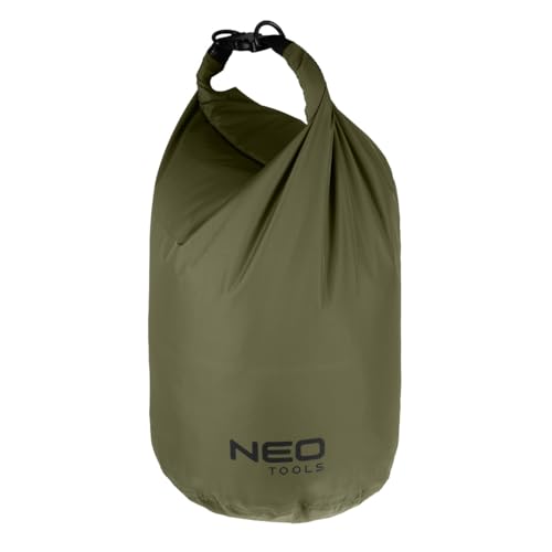 NEO TOOLS wasserdichte Tasche 10L aus Nylon, PU-Wasserbeständigkeit 3000 mm - mit Einer Schnalle verschlossen - maximale Höhe 40 cm, Durchmesser 20 cm - für Kajakfahren, Schwimmen, Angeln von NEO TOOLS