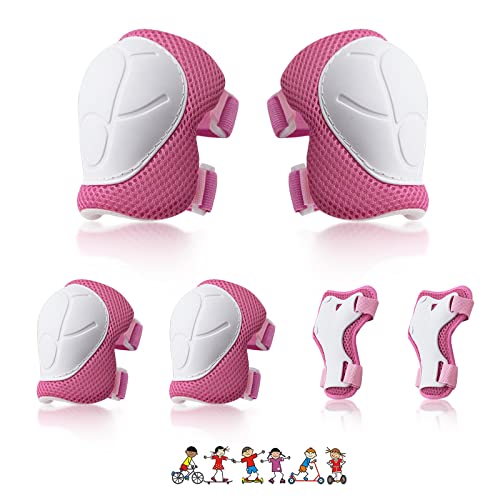 NEOVSUNY Knieschoner Kinder, Inliner Schoner Kinder Protektoren Set 3-8 Jahre, Kinder Schützer Verstellbar Knieschoner Schutzausrüstung für Skateboard Roller Skaten Ski Fahren Outdoor Sport NEOVSUNY Knieschoner Kinder, Inliner Schoner Kinder Protektoren Set 3-8 Jahre, Kinder Schützer Verstellbar Knieschoner Schutzausrüstung für Skateboard Roller Skaten Ski Fahren Outdoor Sport von NEOVSUNY