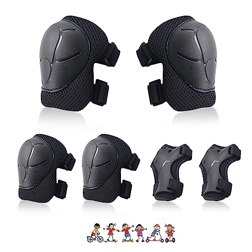 NEOVSUNY Knieschoner Kinder, Inliner Schoner Kinder Protektoren Set 3-8 Jahre, Kinder Schützer Verstellbar Knieschoner Schutzausrüstung für Skateboard Roller Skaten Ski Fahren Outdoor Sport NEOVSUNY Knieschoner Kinder, Inliner Schoner Kinder Protektoren Set 3-8 Jahre, Kinder Schützer Verstellbar Knieschoner Schutzausrüstung für Skateboard Roller Skaten Ski Fahren Outdoor Sport von NEOVSUNY