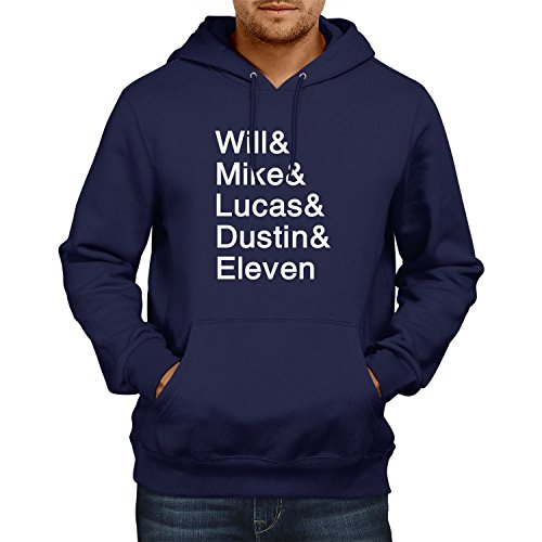 NERDO Herren Strange Names Kapuzenpullover, Navy, S NERDO Herren Strange Names Kapuzenpullover, Navy, S von NERDO