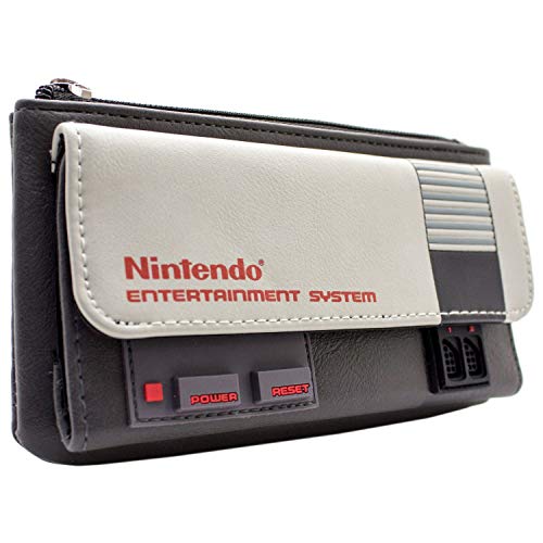 Nintendo NES Konsolen-Thema Grau Portemonnaie Geldbörse von NES