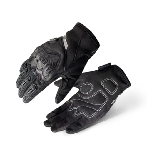 NESPIQ Fahrradhandschuhe Herren-Touchscreen-Handschuhe Eignen Sich for Straßenrennen Und Motorrad-Vollfingerhandschuhe Radsporthandschuhe(Black,L) von NESPIQ