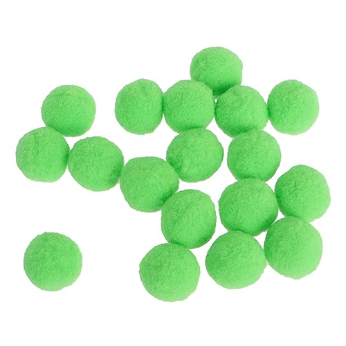 NESTINGHO 500 Stück elastischer Plüschball bastelzeug Handy Accessories laufstall Spielzeug Toys Bulk-Hüte Bommelkugel selber Machen Polyester-Ball-DIY-Material bunter Plüschball Light Green von NESTINGHO