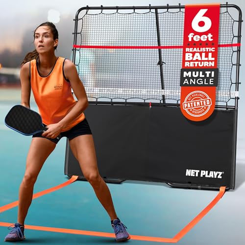 Pickleball Rebounder-Trainingshilfe, Verstellbarer Winkel, einfache Einrichtung und Lagerung, perfektionieren Sie Ihre Vorhände, Rückhände, Dinks Volleys, Genauigkeit, Koordination, Küchenkontrolle, Pickleball Rebounder-Trainingshilfe, Verstellbarer Winkel, einfache Einrichtung und Lagerung, perfektionieren Sie Ihre Vorhände, Rückhände, Dinks Volleys, Genauigkeit, Koordination, Küchenkontrolle, von NET PLAYZ
