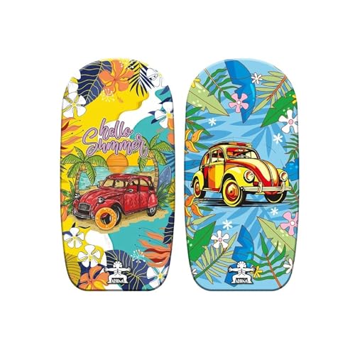 Neustanlo | Bodyboard | Motiv: Hello Summer | 92 cm | hochwertiges EPS | ideal als Schwimmhilfe Kickboard Surfbrett Surfboard oder Schwimmbrett von NEUSTANLO