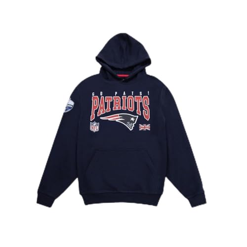 NEW ENGLAND PATRIOTS Unisex Football Hooded Kapuzenpullover, Dk Blue, XL EU von New England Patriots