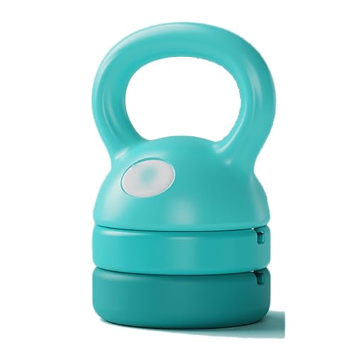 Einstellbare Kettlebell Gewicht, 4-in-1 Kettlebell (5 Lbs 8 Lbs 9 Lbs 12 Lbs) Für Home Gym Ganzkörper-Workout Krafttraining Für Anfänger(Farbe:Blau) von NEWCIX