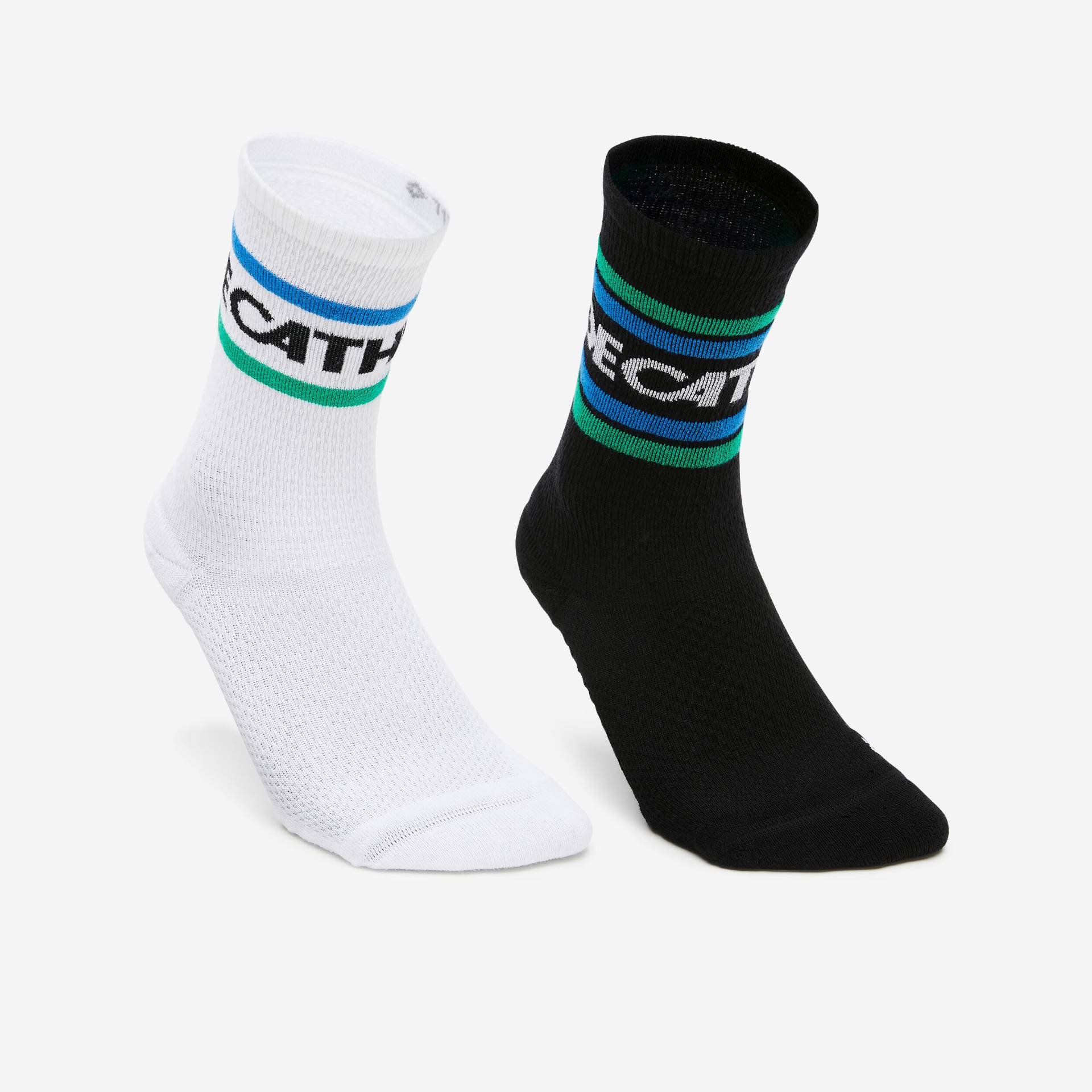 Walking Socken High 2er Pack Logo - DECATHLON Heritage weiss/schwarz von NEWFEEL