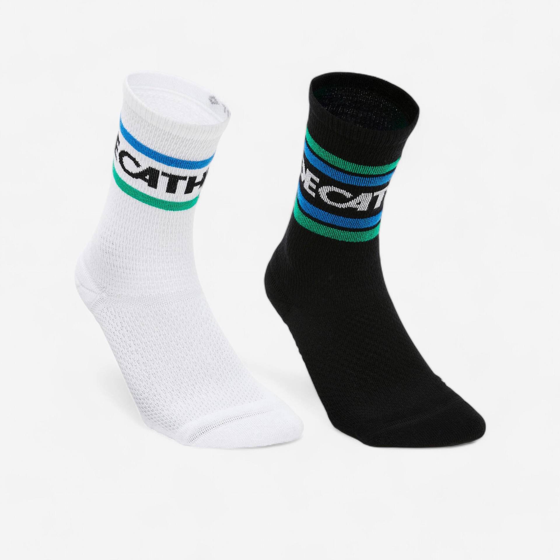 Walking Socken High 2er Pack Logo - DECATHLON Heritage weiss/schwarz von NEWFEEL