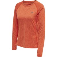 newline Running Langarmshirt Damen spicy orange melange S von NEWLINE